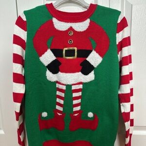 Festive Santa Sweater - Red and Green